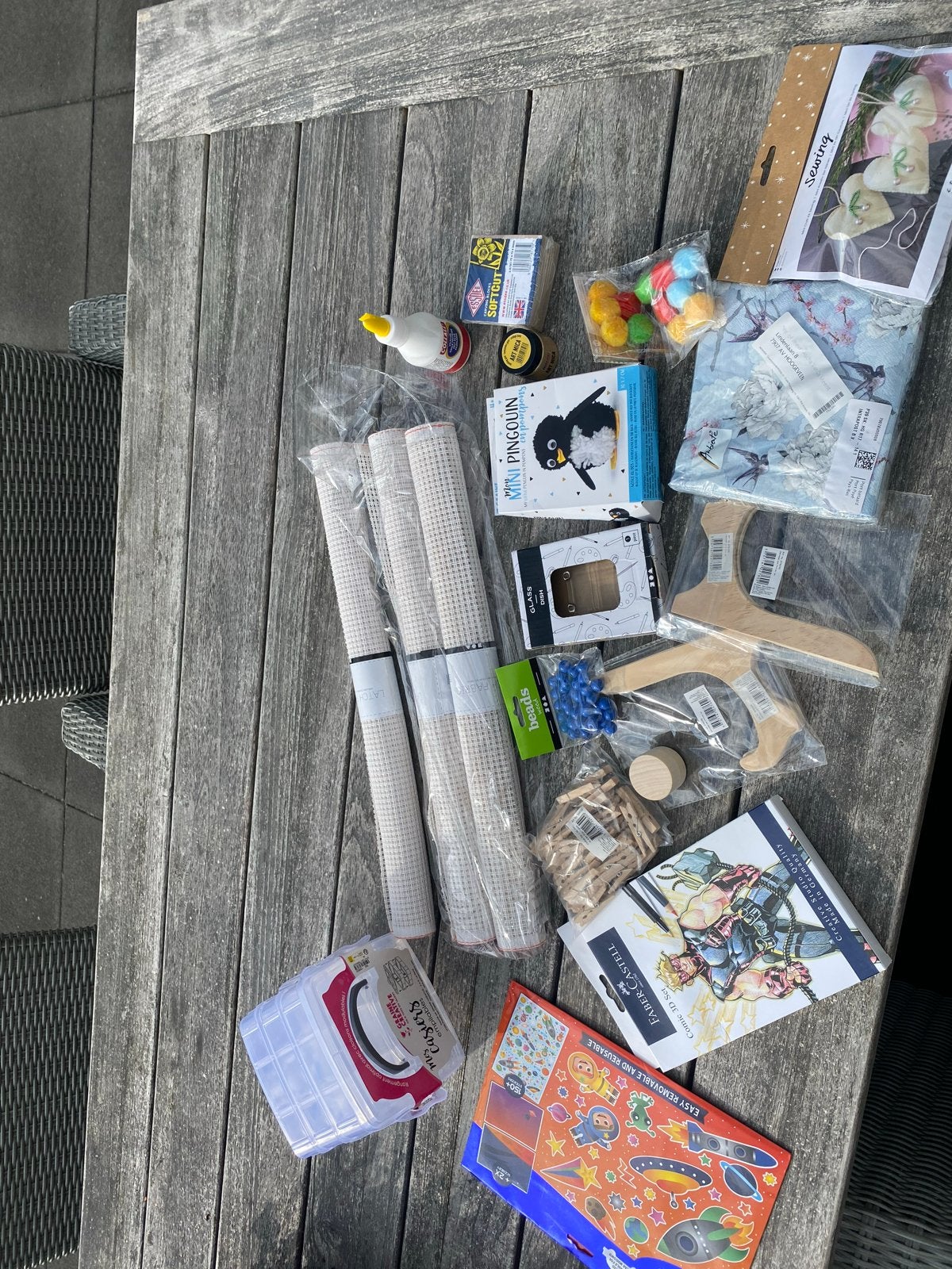 Groot knutselpakket: diverse materialen en sets, Dieren, Nieuw, Meerkleurig, Educatief