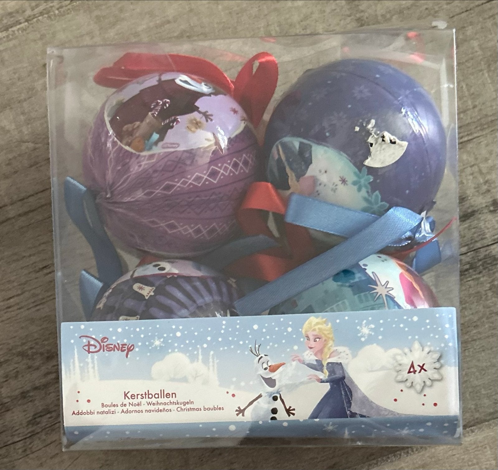 Disney kerstballen van Frozen, Diversen, Kerst, Ophalen of Verzenden, Zo goed als nieuw