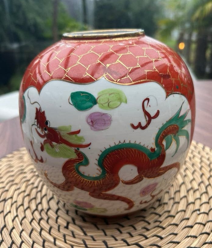 Chinese gemberpot draak, Ophalen of Verzenden