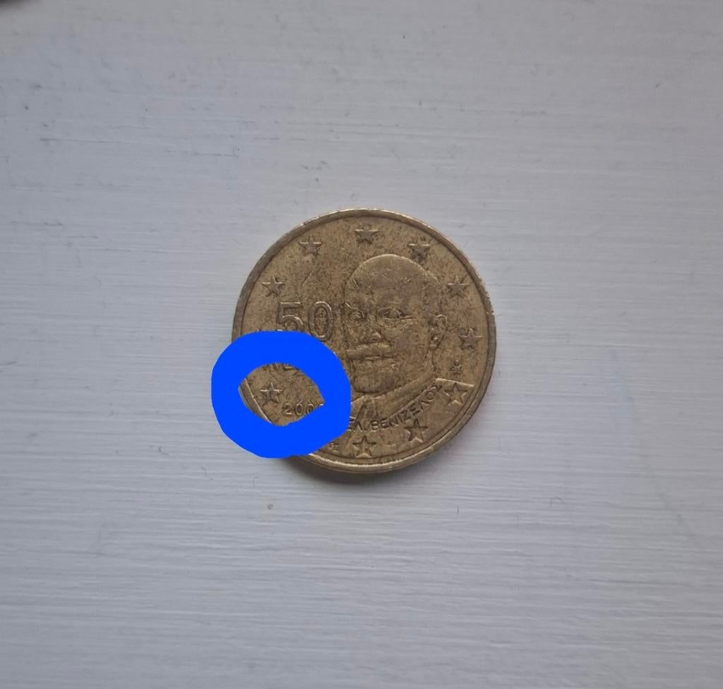 Zeldzame Griekse 50 eurocent munt, Ophalen, 50 cent