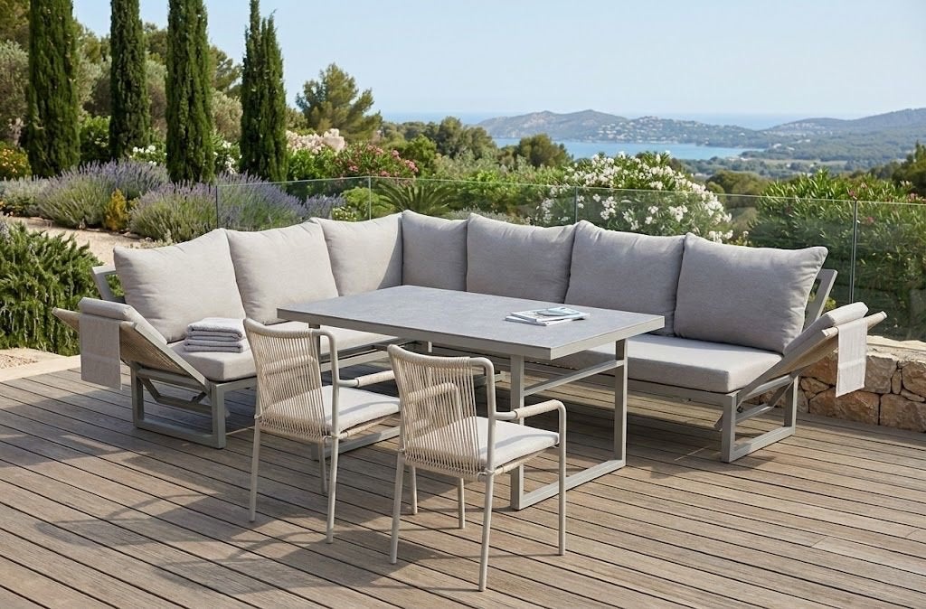 SAN REMO XL hoekloungeset 3 in 1 (2 kleuren leverbaar), Ophalen, Roystore.nl@gmail.com, 8 zitplaatsen, Loungeset