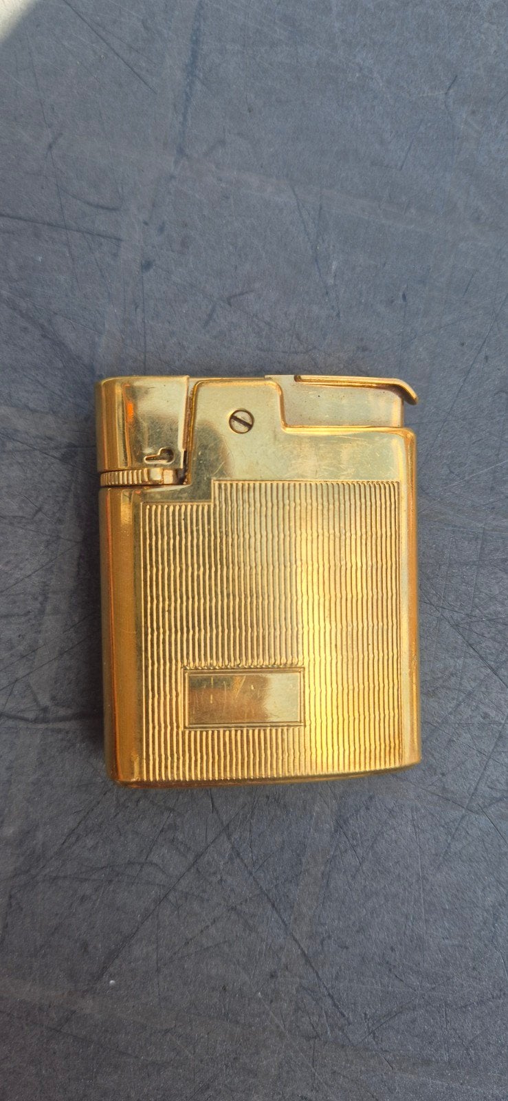 Vintage Ronson aansteker - Goudkleurig, Ophalen of Verzenden
