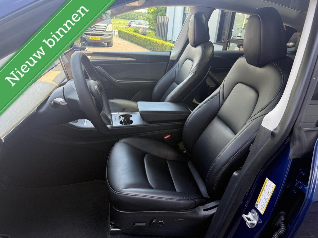 Tesla Model Y Long Range AWD 75 kWh SOH 92% TREKHAAK *ALL-IN, 12 maanden, Gebruikt, Zwart, Blauw