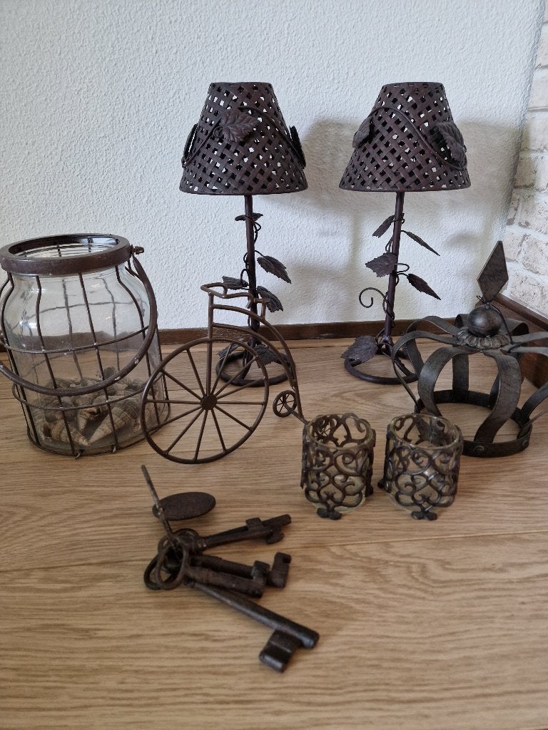 TE KOOP diverse woondecoratie, Ophalen, Overige stijlen, Zo goed als nieuw, Metaal