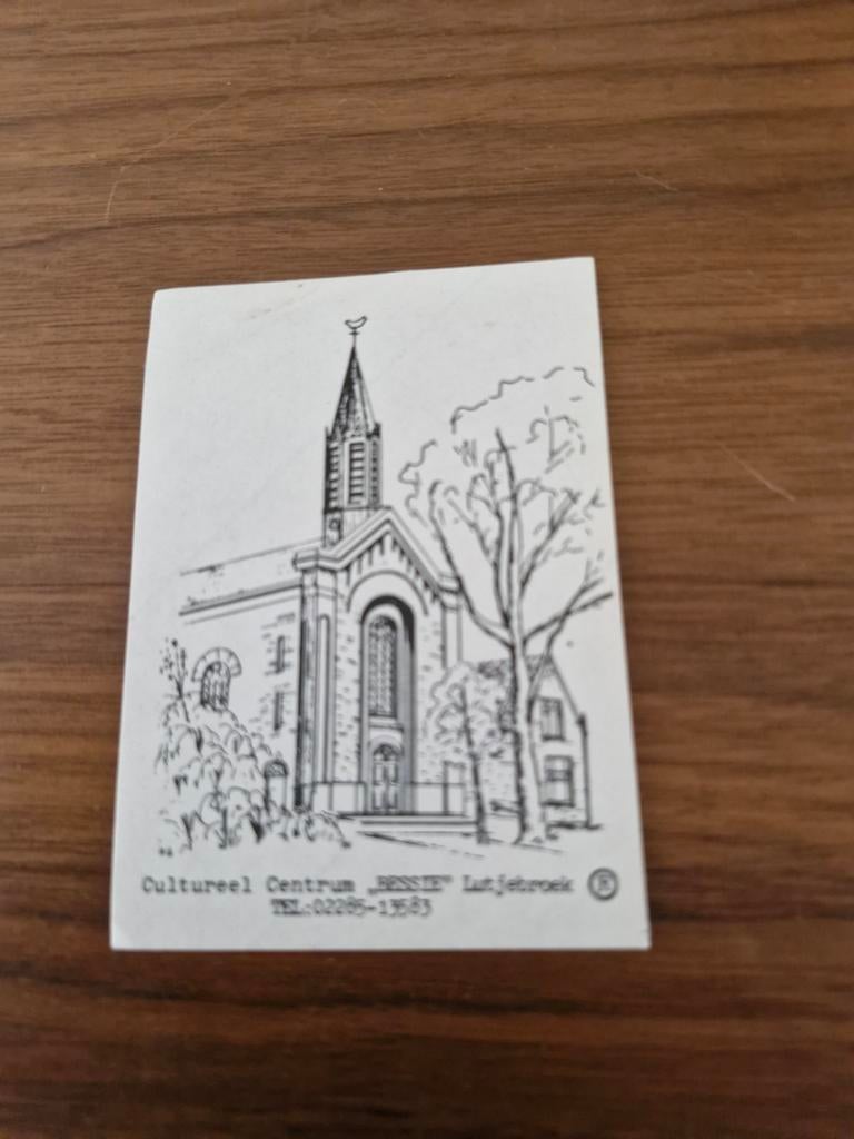 7627 Sticker Cultureel Centrum 'BESSE' Lutjebroek, Verzamelen, Ophalen of Verzenden