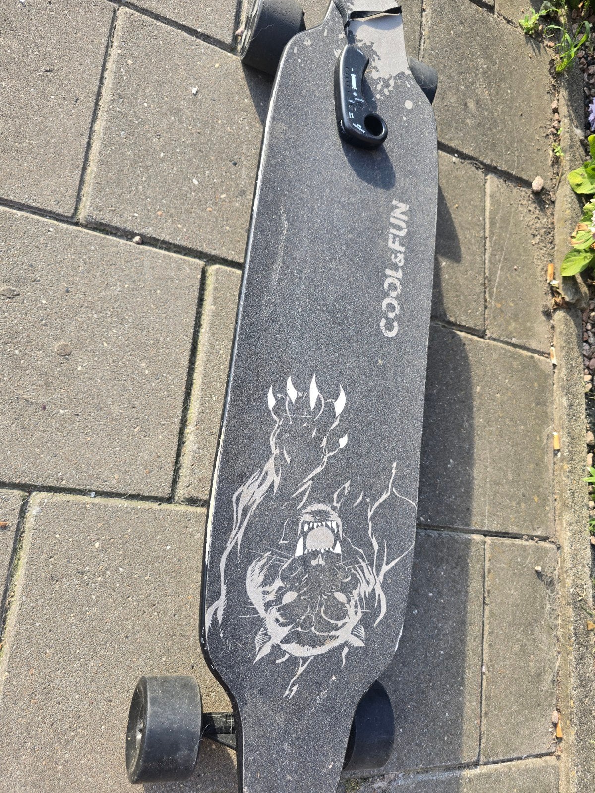 Cool&Fun Elektrisch Skateboard - 4 snelheden, incl. lader, Sport en Fitness, Skateboarden, Ophalen of Verzenden, Gebruikt, Skateboard
