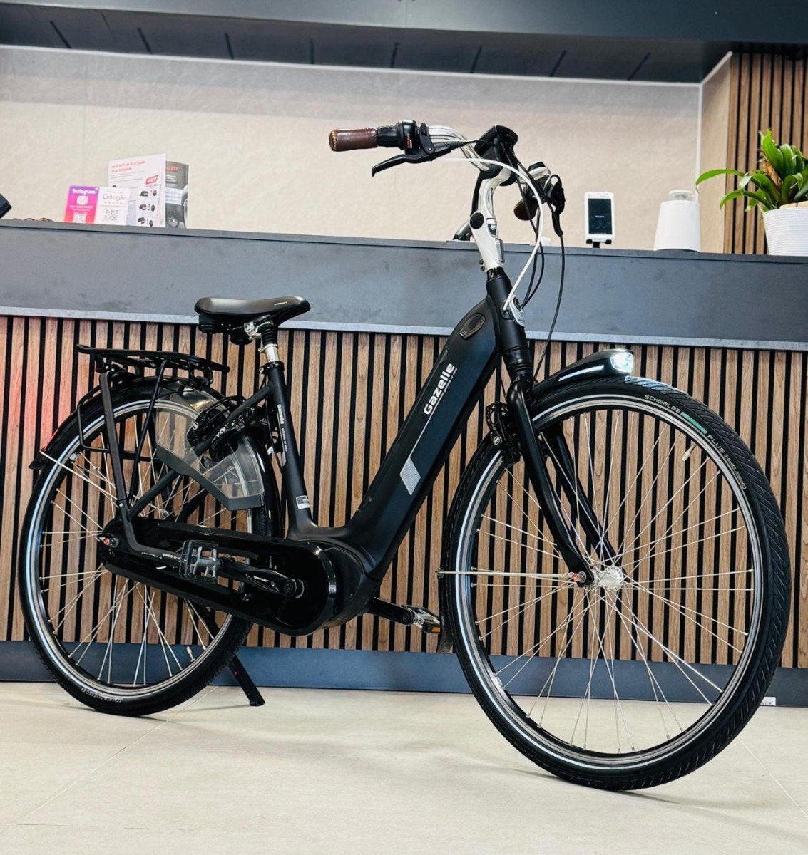 Gazelle Grenoble C7+ HMB Elite Dames Zwart 49cm, Ophalen, Gebruikt, -, -