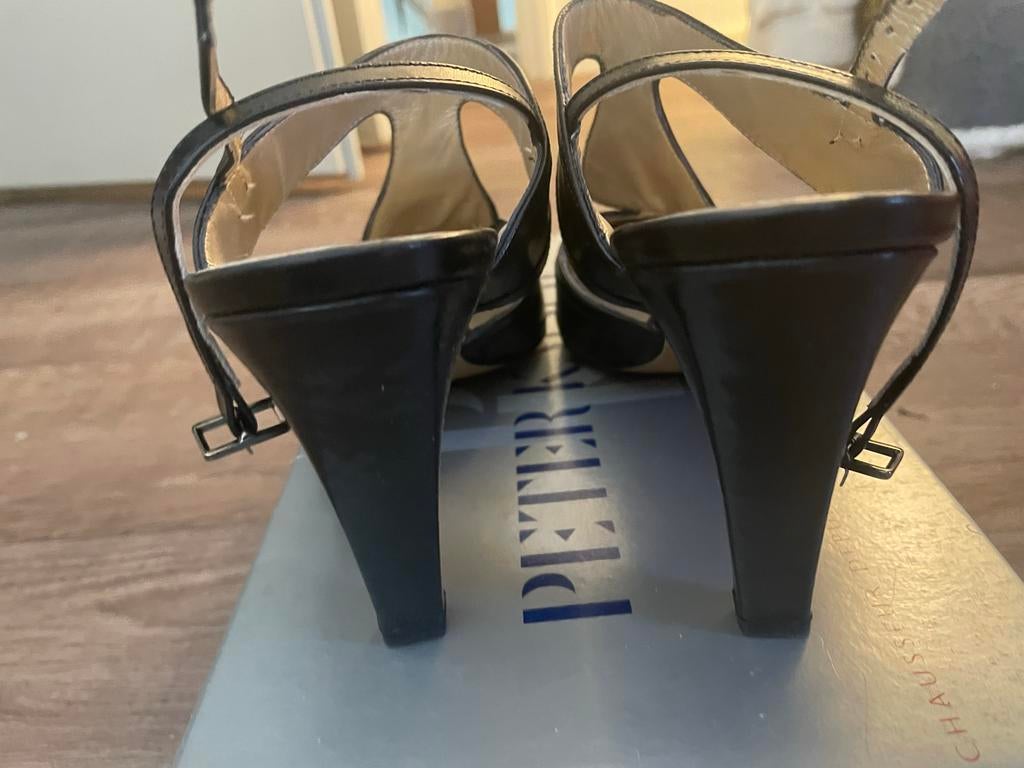 Peter Kaiser pumps, zwart, maat 7, hakhoogte 6cm, Ophalen of Verzenden, Zo goed als nieuw, Zwart, Pumps