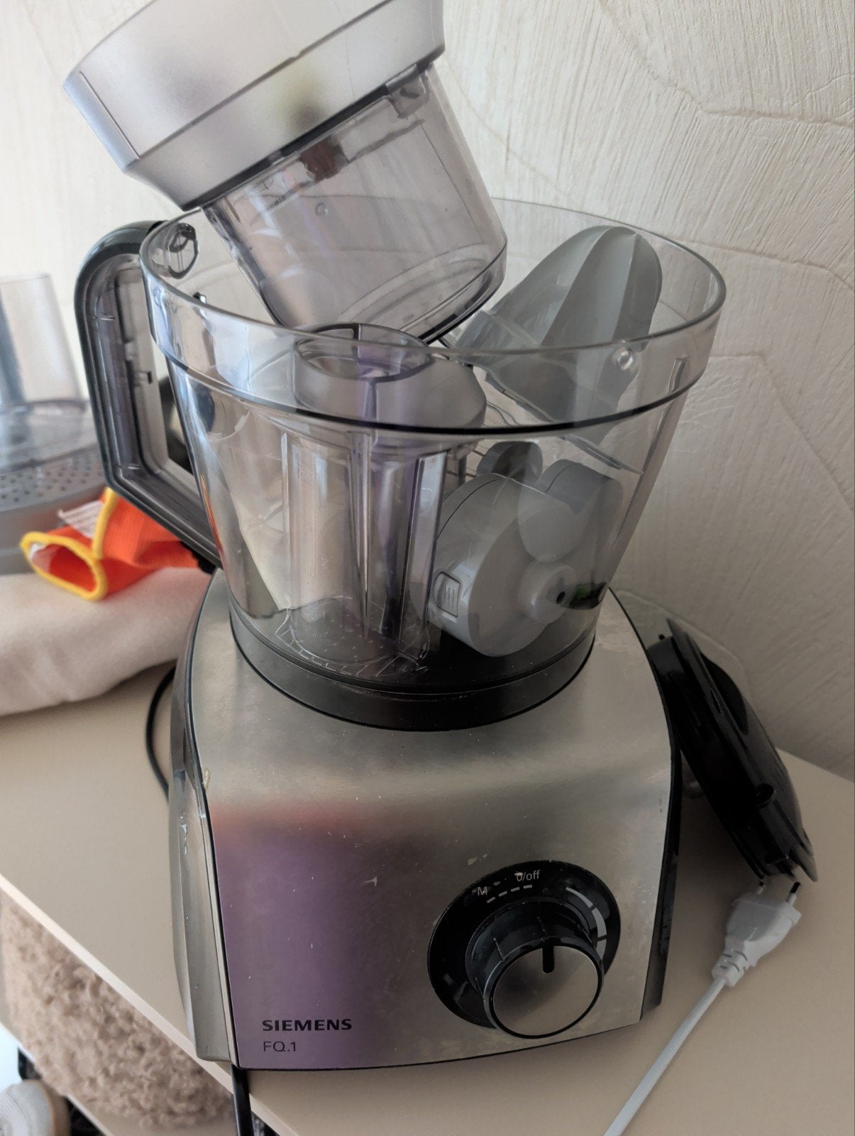 Siemens Foodprocessor FQ.1 - Multifunctionele Keukenhulp, Ophalen, Gebruikt, 3 snelheden of meer, 2 tot 3 liter