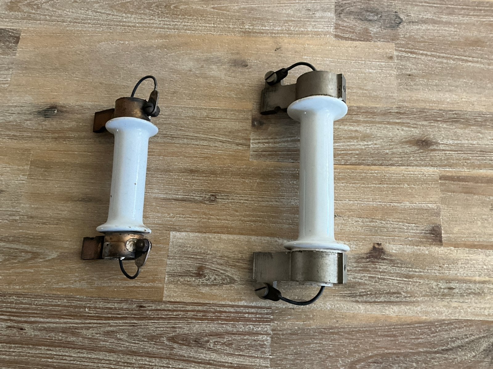 Vintage porseleinen zekeringhouders (2 stuks), Ophalen of Verzenden