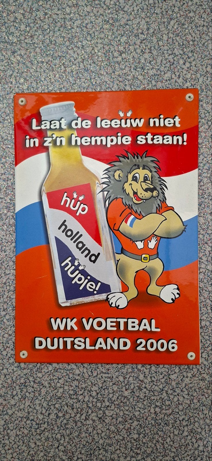 Emaille bord WK Voetbal 2006, Verzamelen, Ophalen of Verzenden