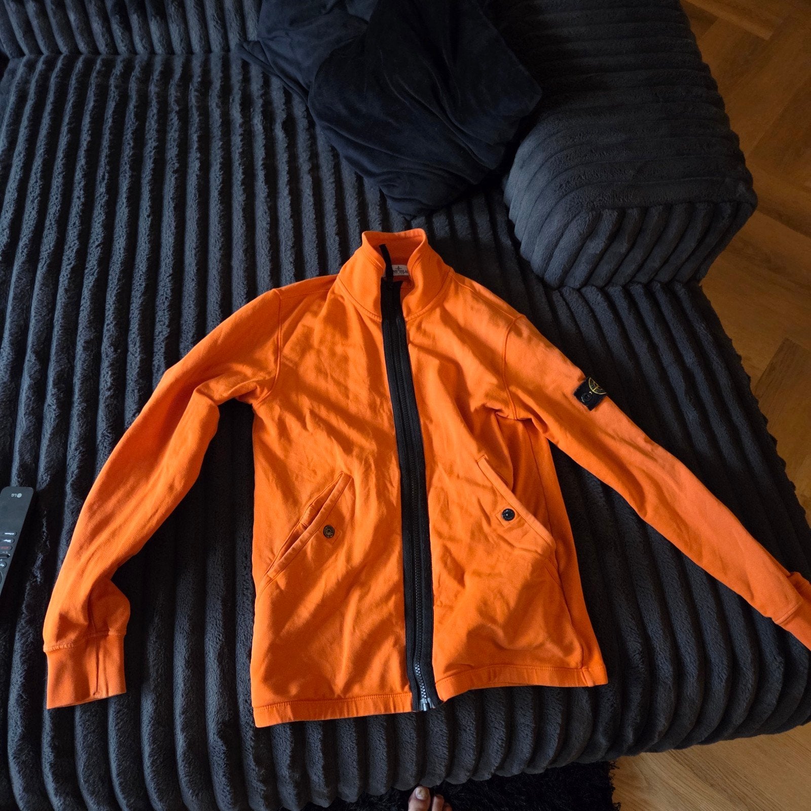 Stone Island Software Shell Jas - Maat 176 (Oranje), Ophalen of Verzenden, Zo goed als nieuw, Stone Island, Jongen
