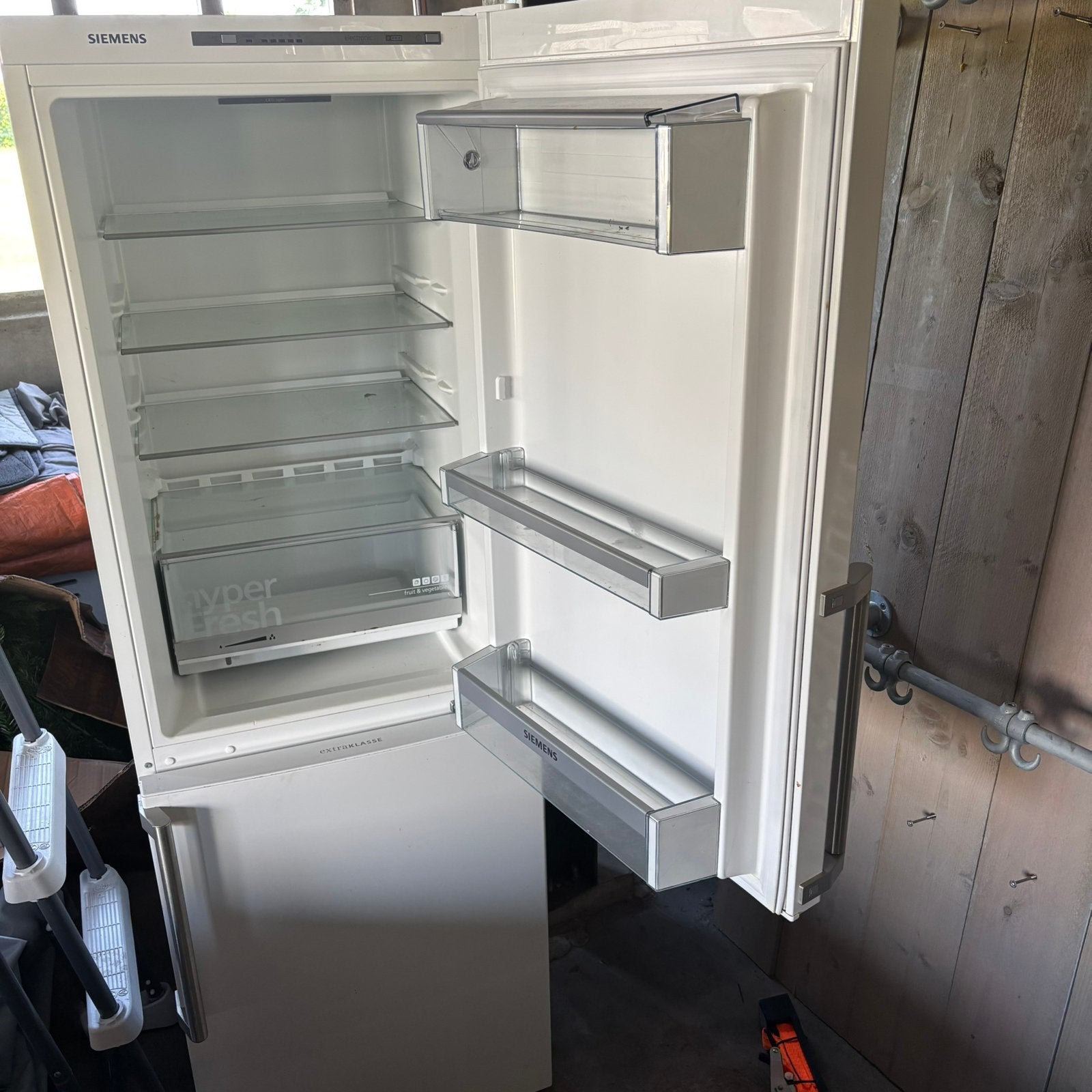 Siemens koelvriescombinatie, 200 liter of meer, Met aparte vriezer, Zo goed als nieuw, 160 cm of meer