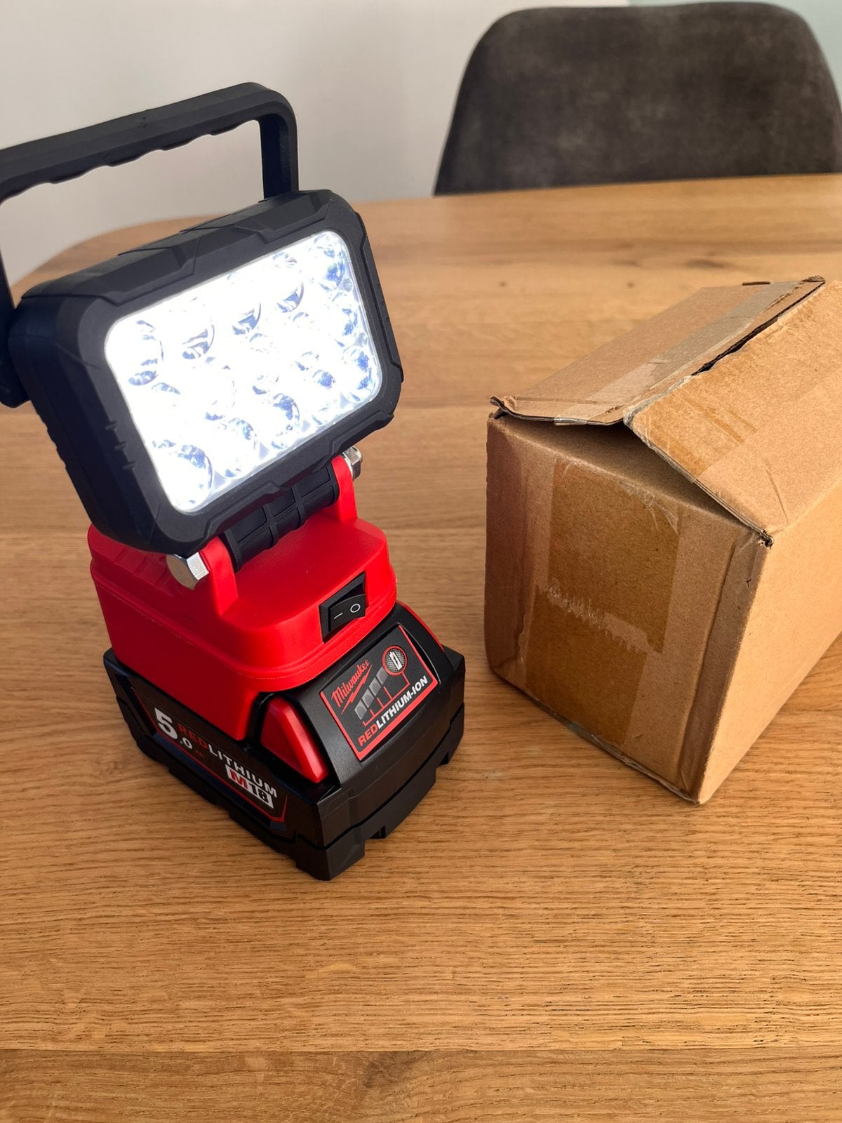 LED lamp voor Milwaukee M18 accu’s - nieuw, Ophalen of Verzenden, Nieuw, Minder dan 50 watt, Lamp