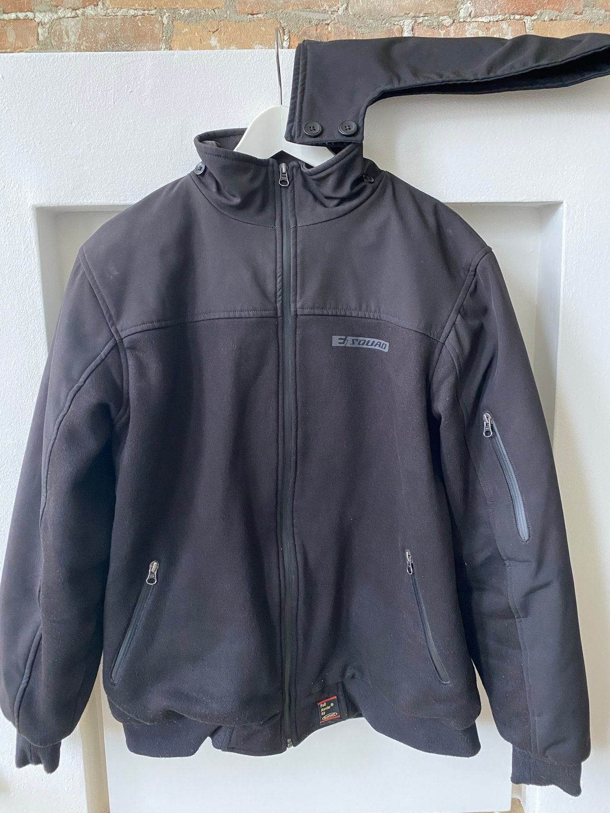 E-Squad Kevlar Motorjas Zwart Maat L, Ophalen, Tweedehands, Heren, Jas | textiel