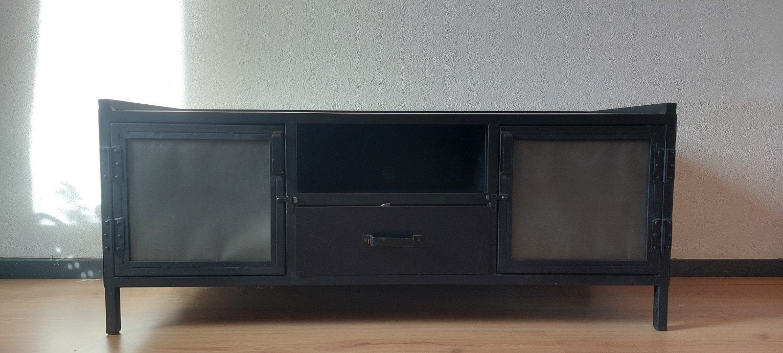 Televisiemeubel zwart, Ophalen, Gebruikt, 50 tot 100 cm, Minder dan 100 cm
