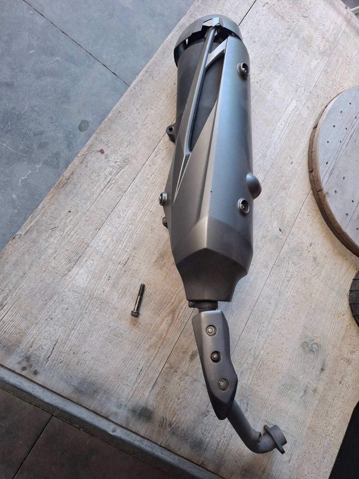 Originele uitlaat Kawasaki J300 2015, Ophalen of Verzenden, Gebruikt