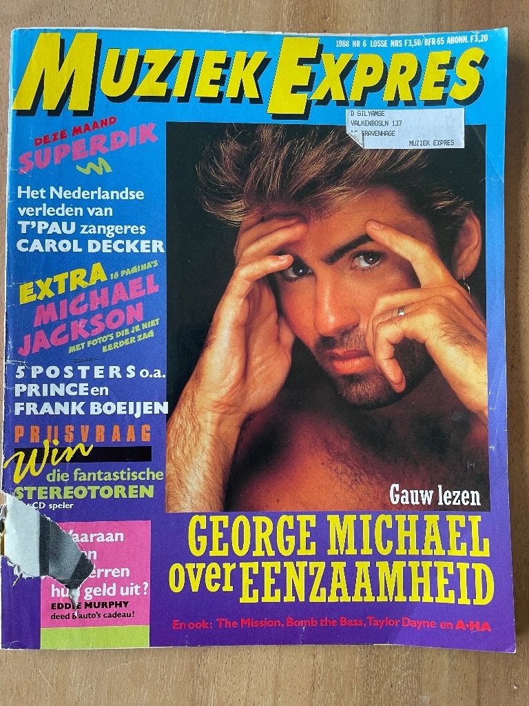 Muziek Expres juni 1988, Verzamelen, Tijdschriften, Kranten en Knipsels, Ophalen of Verzenden, 1980 tot heden, Tijdschrift