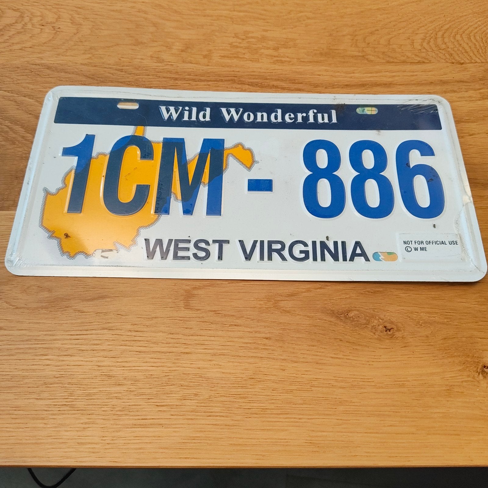nummerbord USA Wild Wonderful West Virginia 1CM-886, Ophalen of Verzenden, Nieuw, Auto's