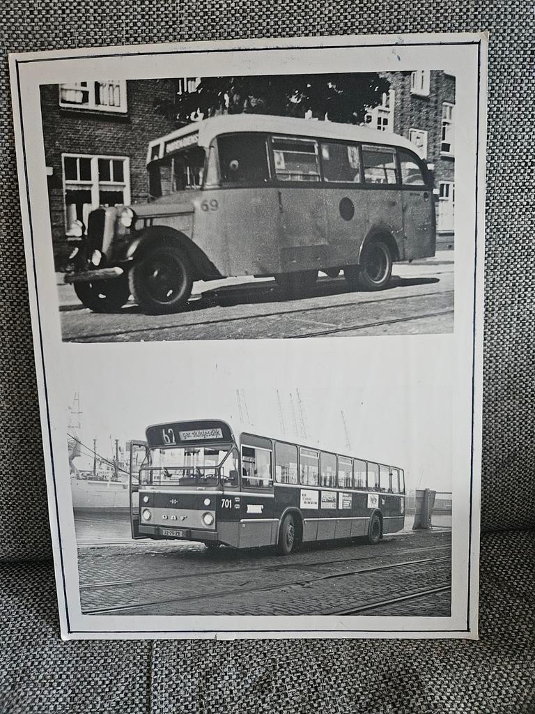 RET gar sluisjesdijk oude bussen plaat, Ophalen of Verzenden, Gebruikt, Trein