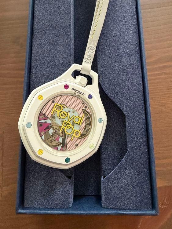 Exclusieve Swatch x Audemars Piguet "Huit Blanc", Ophalen, Kunststof, Polshorloge, Swatch