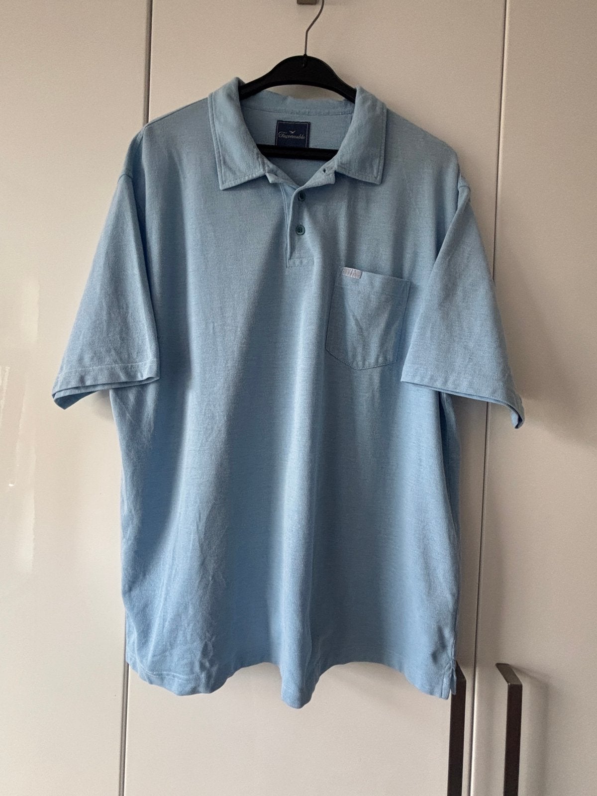 Façonnable lichtblauwe polo maat XXL, Verzenden, Zo goed als nieuw, Overige maten, Blauw