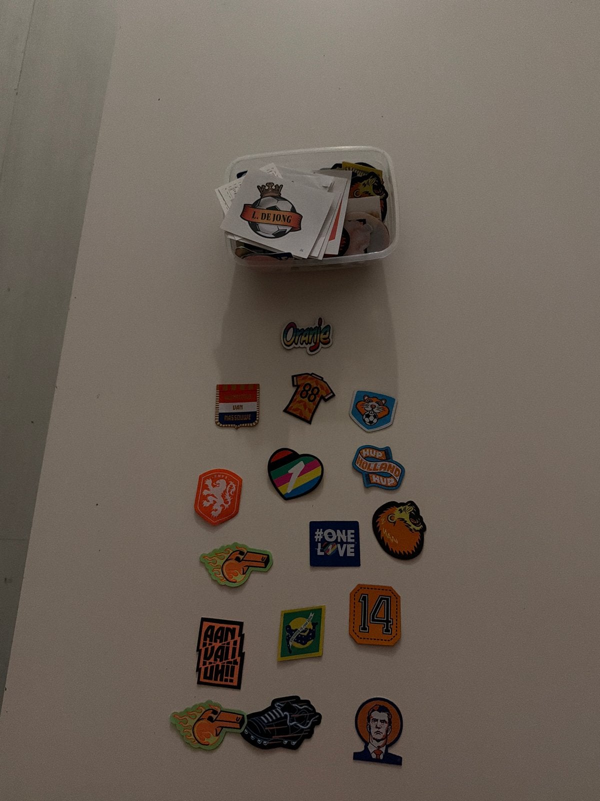 stickers Nederlands elftal hele doos vol met tattoo, Ophalen of Verzenden, Nieuw, Sport