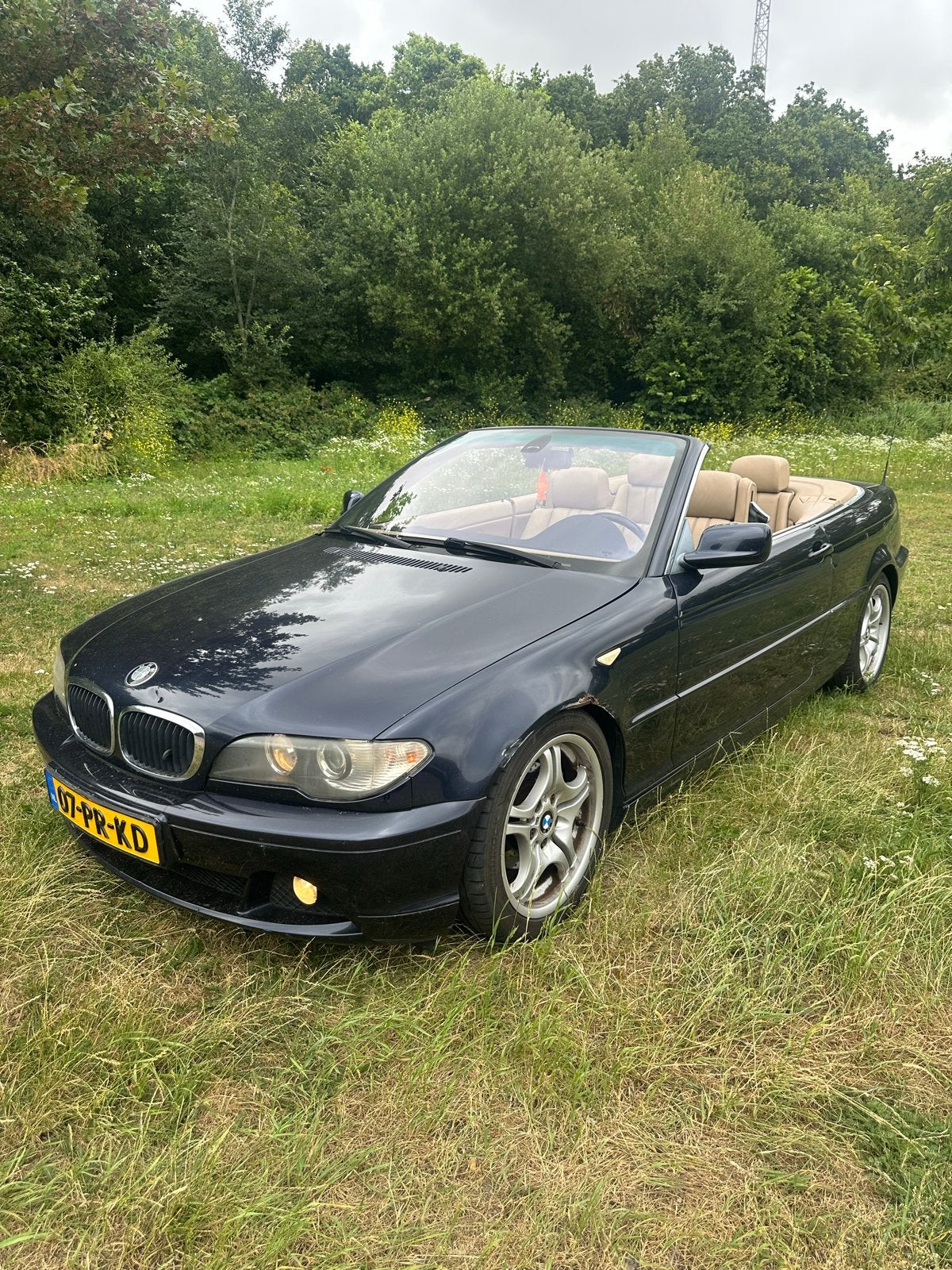 BMW e46 3 seriecabrio 3.0i 318/330 swap handbak  2004 Blauw, Achterwielaandrijving, Cabriolet, Panoramadak, Handgeschakeld
