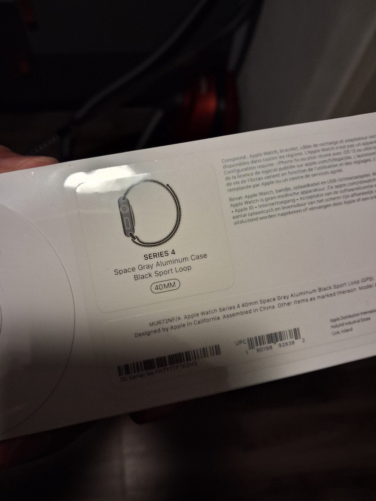 Apple Watch  4 40mm Space Gray Aluminium Zwart Sport Lo, Ophalen of Verzenden, Nieuw, Zwart, Apple
