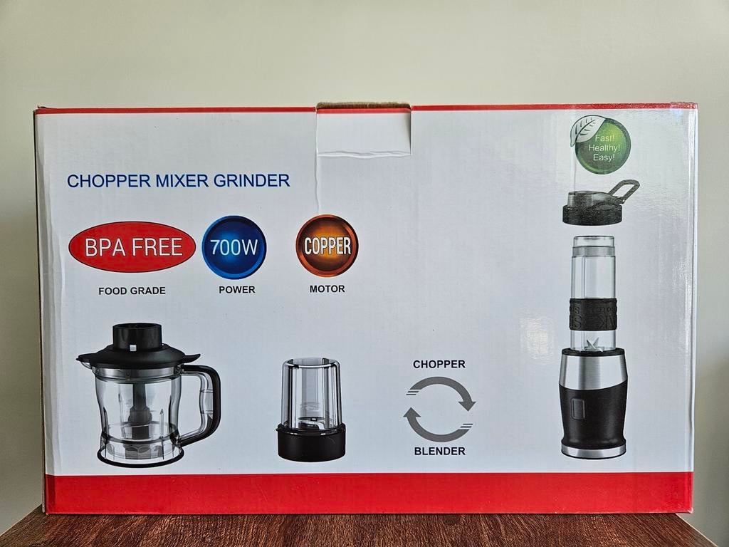 WAWORIO Blender, Smoothie Maker, 700 Watt,, Ophalen of Verzenden, Nieuw, Pot, Bus of Blik