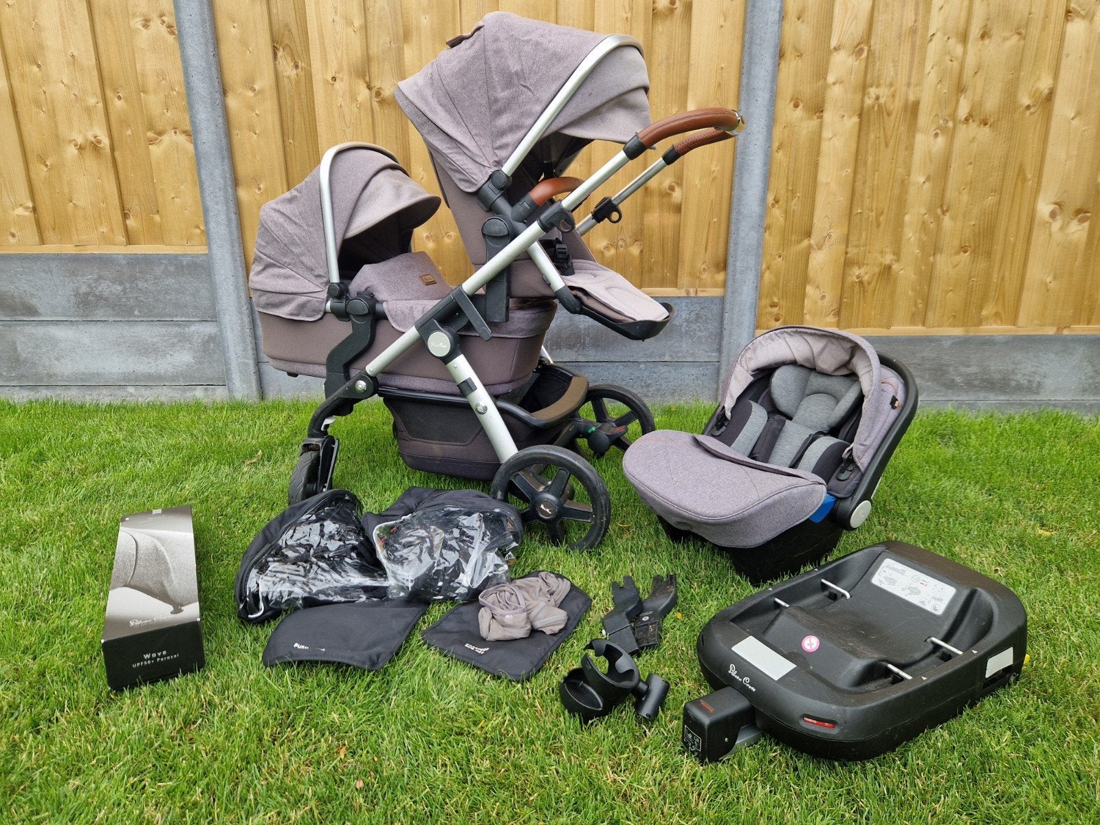 Luxe en zeer complete kinderwagen Silver Cross (gebruikt), Ophalen, Gebruikt, Overige merken