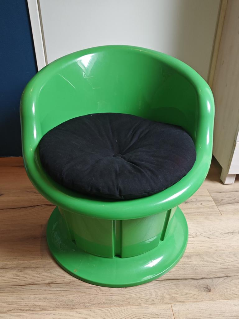 IKEA Popptorp groene kinderstoel met opbergruimte, Ophalen, Stof, Gebruikt, Overige kleuren