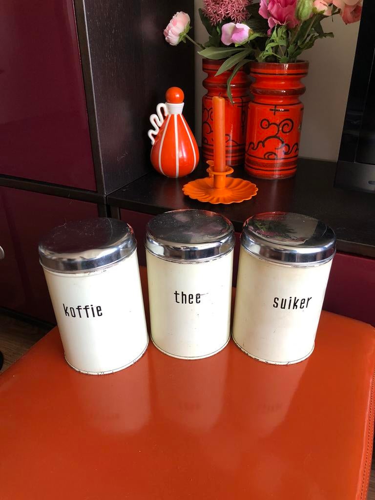 Koffie suiker thee bussen, Antiek en Kunst, Ophalen of Verzenden