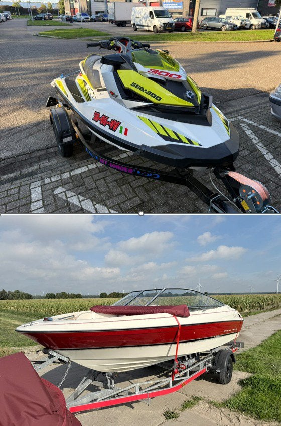 Bayliner capri 1850ss en Seadoo RXP-X 300, Ophalen, Gebruikt, Binnenboordmotor, 120 tot 200 pk