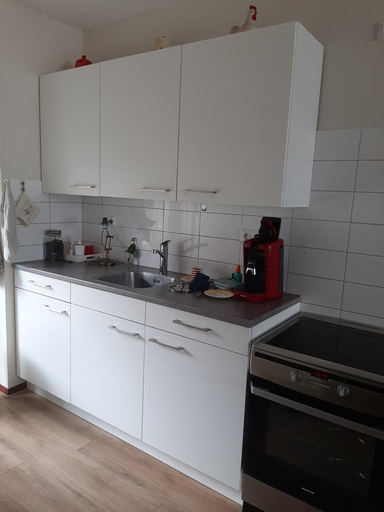 wit keukenblok 180cm boven-en onderkastjes, Huis en Inrichting, Keuken | Keukenelementen, Zo goed als nieuw, Minder dan 100 cm