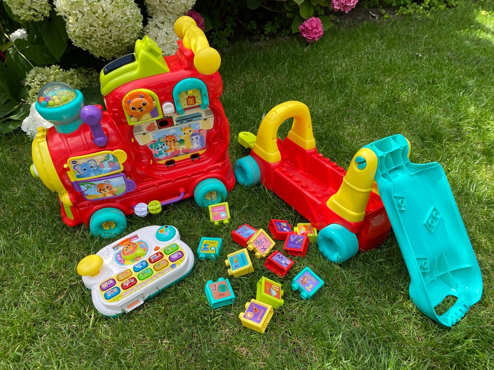 VTech trein / Rijd & Leer Letterlocomotief, Kinderen en Baby's, Speelgoed | Vtech, Ophalen, Zo goed als nieuw, 6 maanden tot 2 jaar