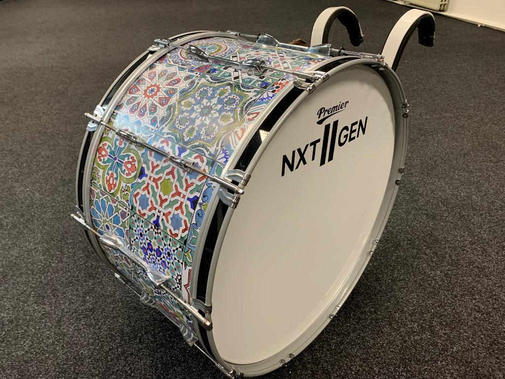 Feestelijke bass drum, Ophalen, Gebruikt, Premier