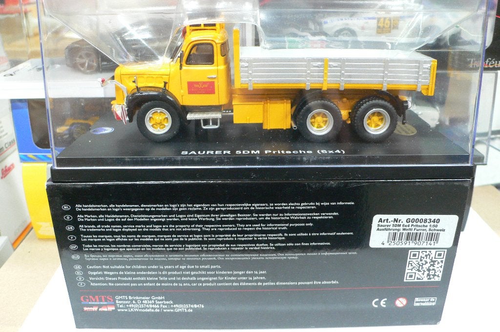 saurer 5dm 6x4 prische -WELTI FURRER-golden oldies 1/50-, Verzenden, Nieuw, Bus of Vrachtwagen, Overige merken