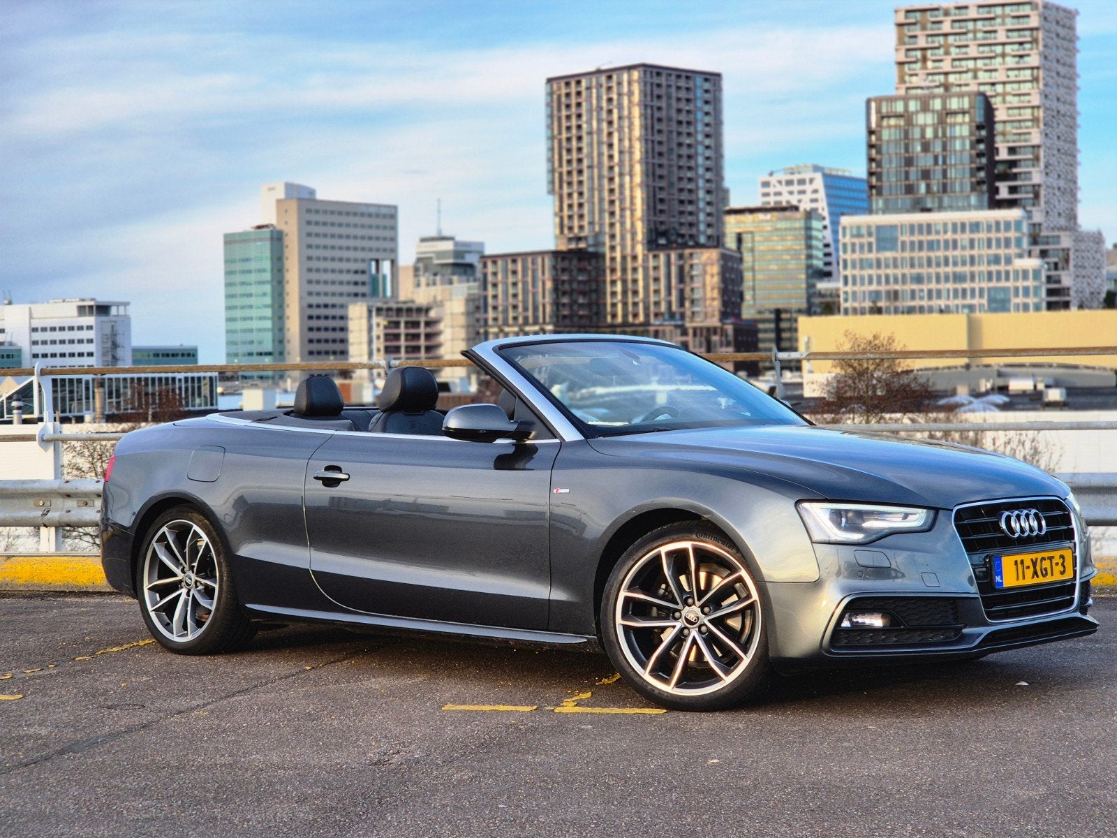 Audi A5 1.8 Tfsi 125KW Cabriolet automaat 2012 Grijs, Dealer onderhouden, 4 cilinders, Cabriolet, 4 stoelen