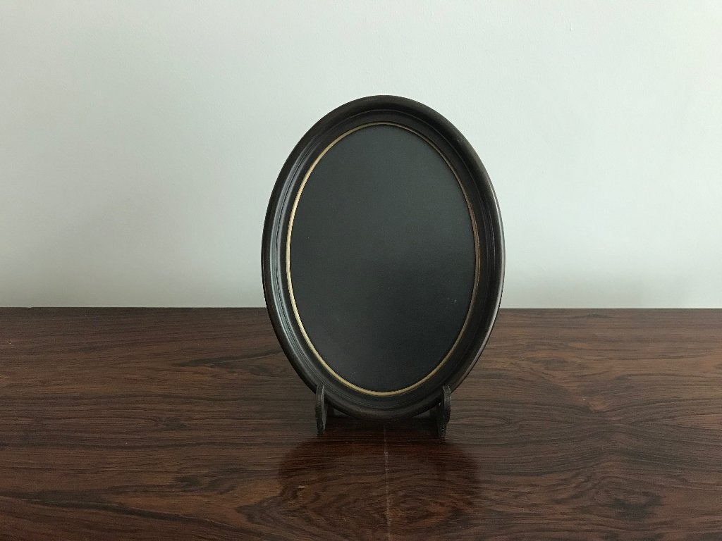 Lijst kader bruin ovaal met glas, Antiek en Kunst, Curiosa en Brocante, Ophalen of Verzenden