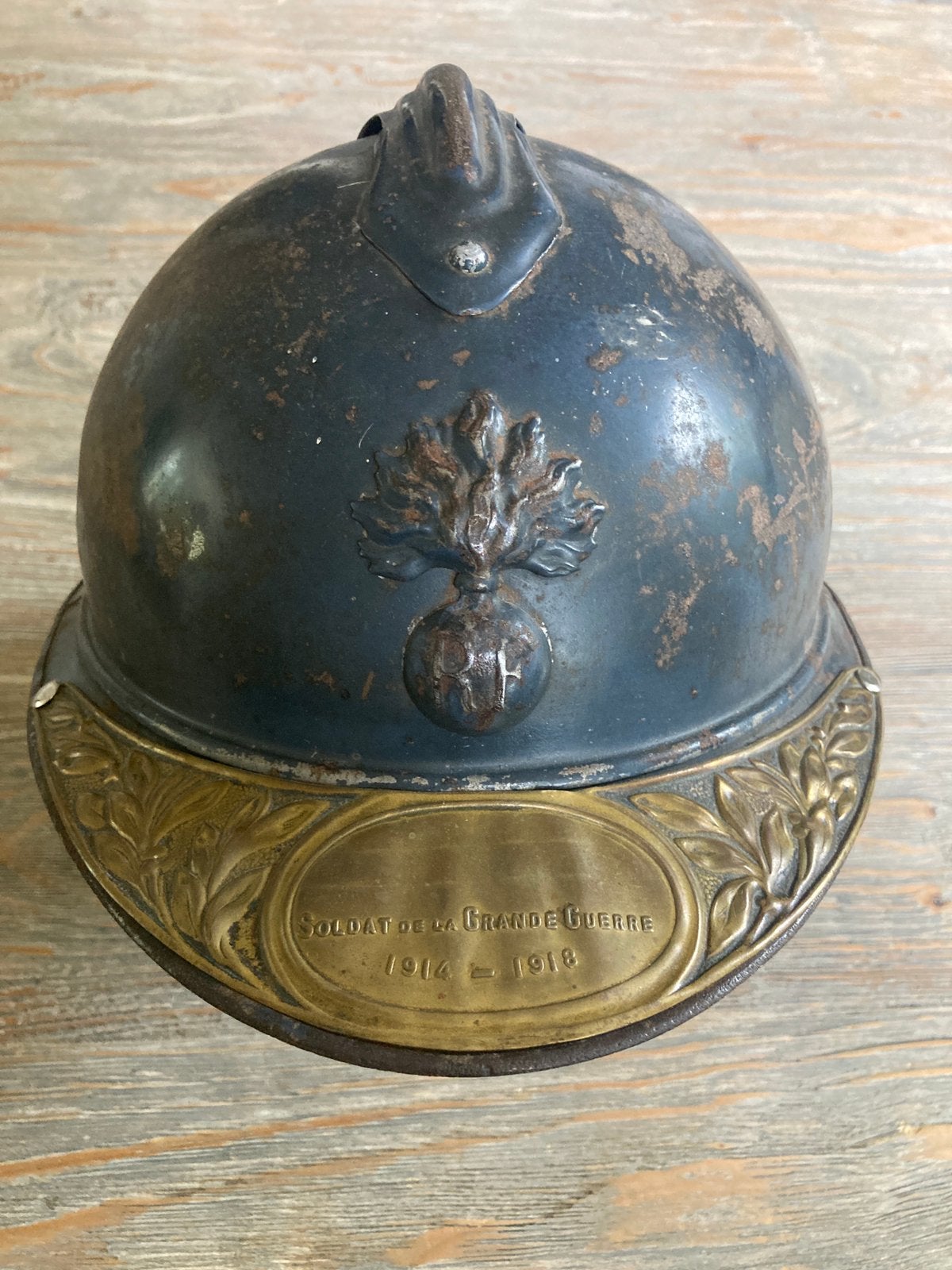 Franse helm infanterie WW1 WO1 Eerste Wereldoorlog topstaat, Ophalen of Verzenden, Landmacht, Helm of Baret
