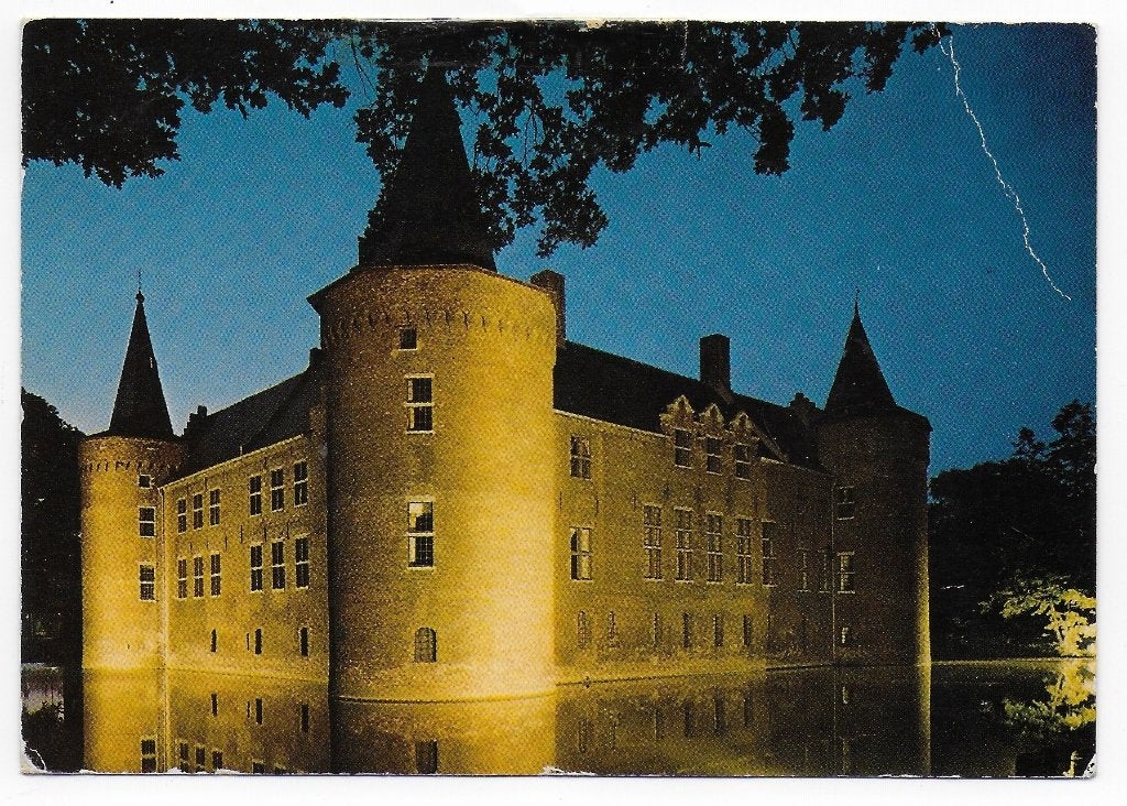 Helmond Kasteel Raadhuis Gelopen Ansichtkaart ( B6213 ), Ophalen of Verzenden, 1980 tot heden, Gelopen, Noord-Brabant