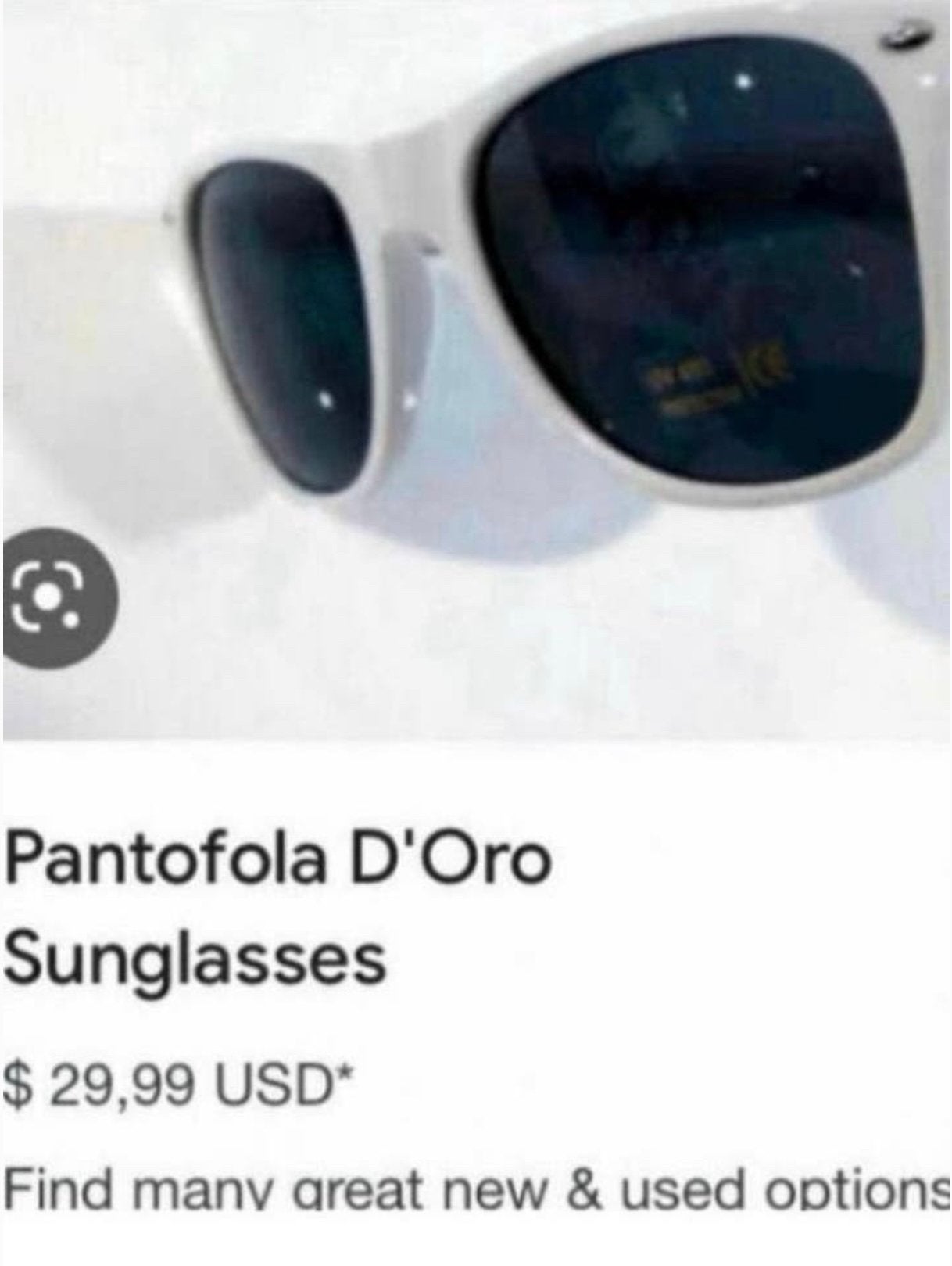 PANTOFOLA D’ORO ,NIEUWE ZONNEBRILLEN! POLARIZED GLAZEN €5, Ophalen of Verzenden, Zo goed als nieuw, Wit, Overige merken