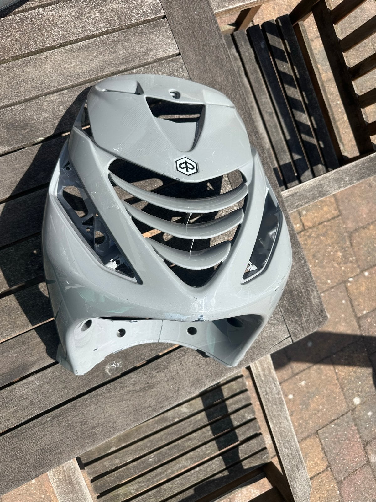 Piaggio Zip kappenset - Grijs (Gebruikt), Fietsen en Brommers, Brommeronderdelen | Scooters, Ophalen of Verzenden, Gebruikt, Kap