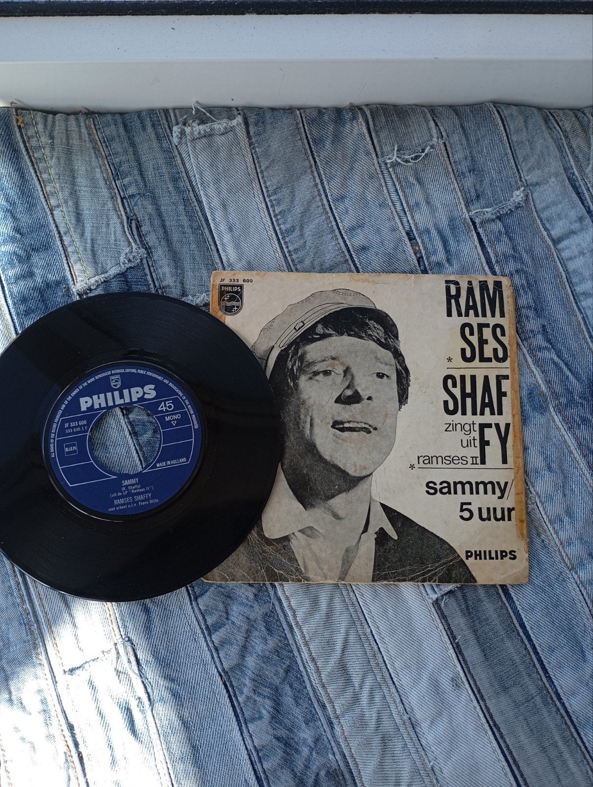 Ramses Shaffy - Sammy / 5 Uur (Philips 45 toeren), Cd's en Dvd's, Gebruikt, 7 inch, Ophalen of Verzenden, EP