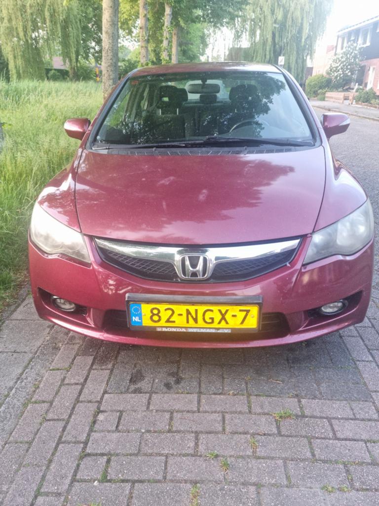 Honda Civic 1.3 95pk CVT 2010 Rood, Auto's, Honda, Particulier, Civic, ABS, Hybride Elektrisch/Benzine, A, Sedan, Automaat, Origineel Nederlands