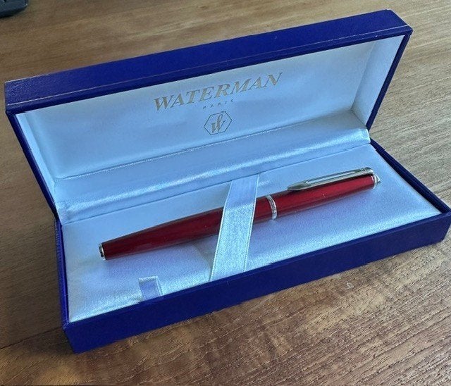 Waterman Expert Red CT F vulpen –originele doos – nieuwstaat, Met doosje, Ophalen of Verzenden, Zo goed als nieuw, Vulpen