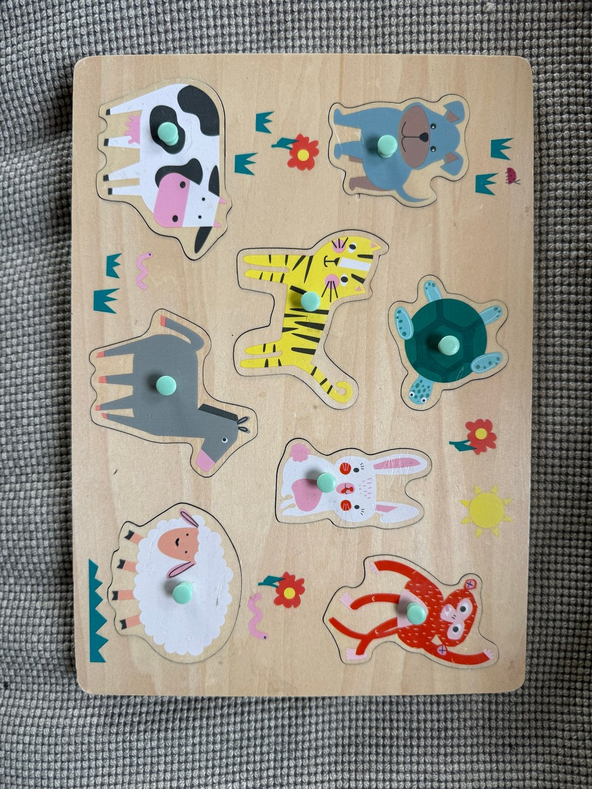 Houten Dieren Puzzel voor Peuters en Kleuters Hema, Ophalen, 2 tot 4 jaar, Gebruikt, Van hout