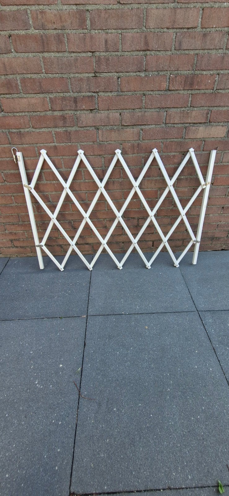 Wit schaarhekwerk - afzetting, Ophalen of Verzenden, Zo goed als nieuw