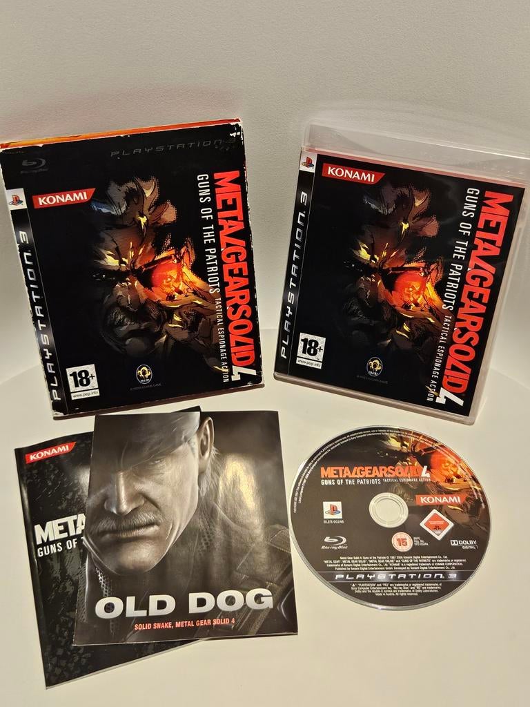 Metal Gear Solid 4 Guns of the Patriots PS3, Spelcomputers en Games, Games | Sony PlayStation 3, Avontuur en Actie, Vanaf 18 jaar